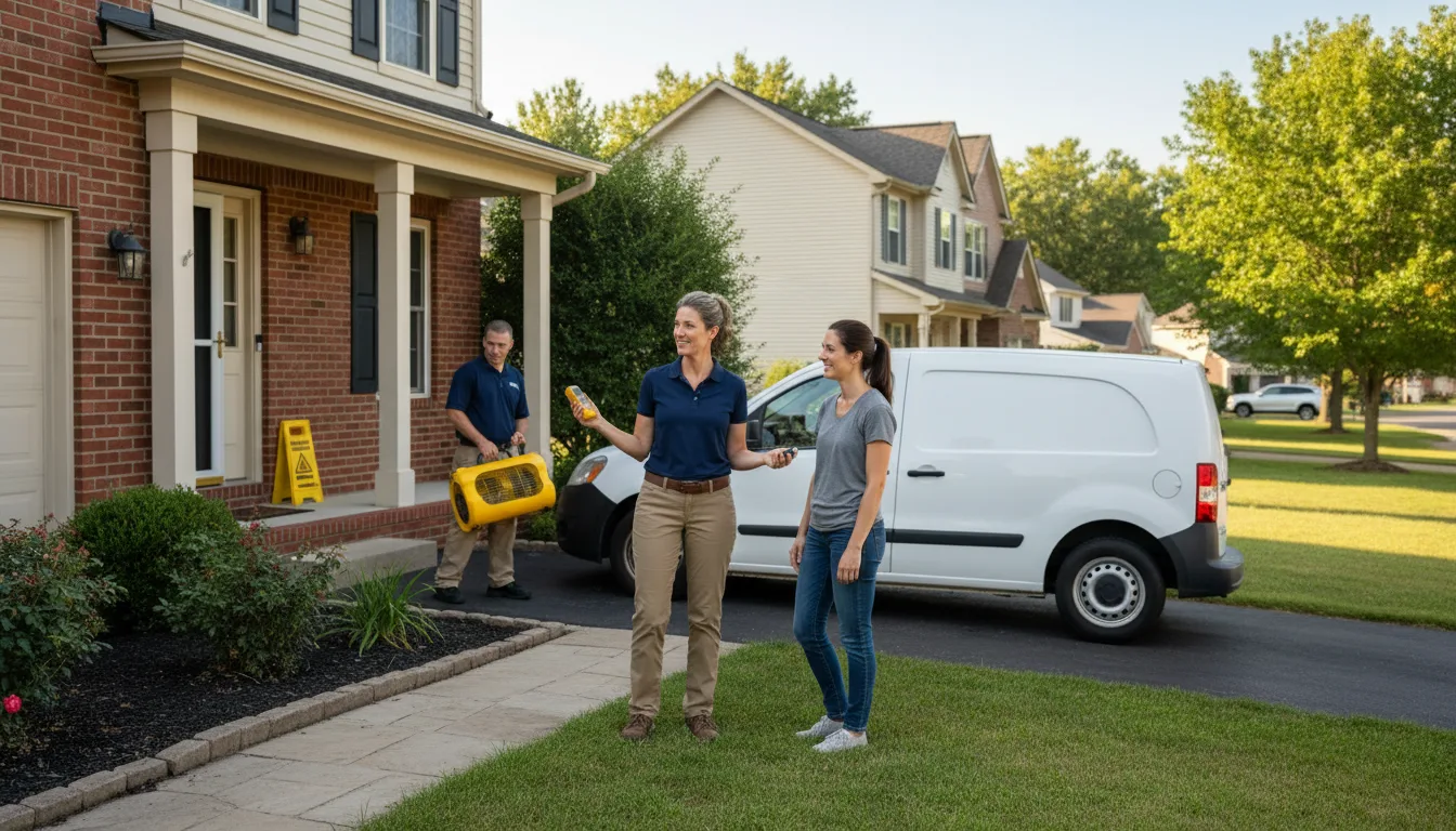 Residential water damage restoration in Williamsport, OH